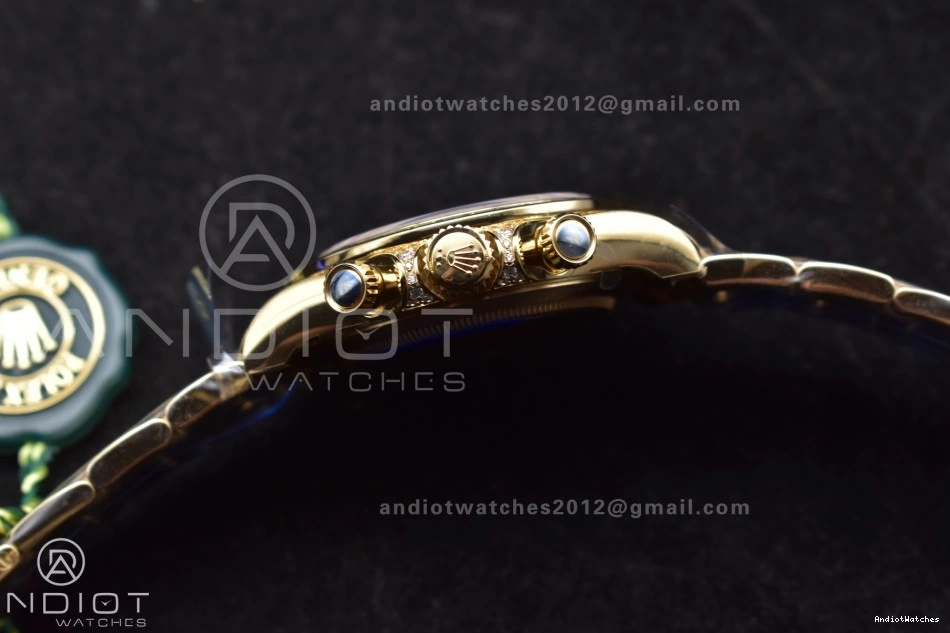 779 Edition Diamonds on Dial SH ZF Black Bracelet Rainbow Daytona 1:1 116598RBOW Timeless YG Best 0124